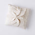 Hand Felted Wool Pillow - Cream 3D Flower on Cream – 20" - ARCADIA HOME